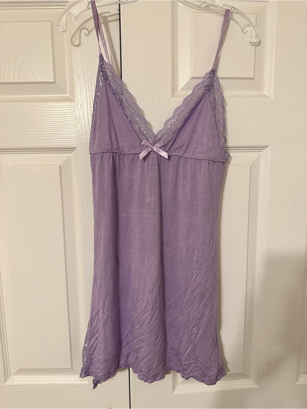 Lavender Lace-Trim Chemise Slip - Women Intimates